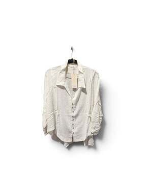 Blue Velvet Boutique 100% Cotton Button Down Blouse, Women's Size Large